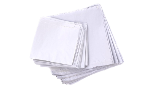 White Grease Proof Bags 10×10
